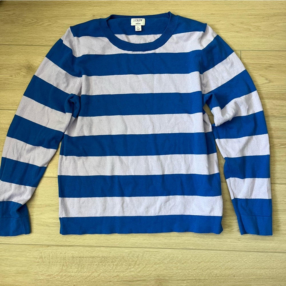 JCrew Striped Teddie Sweater